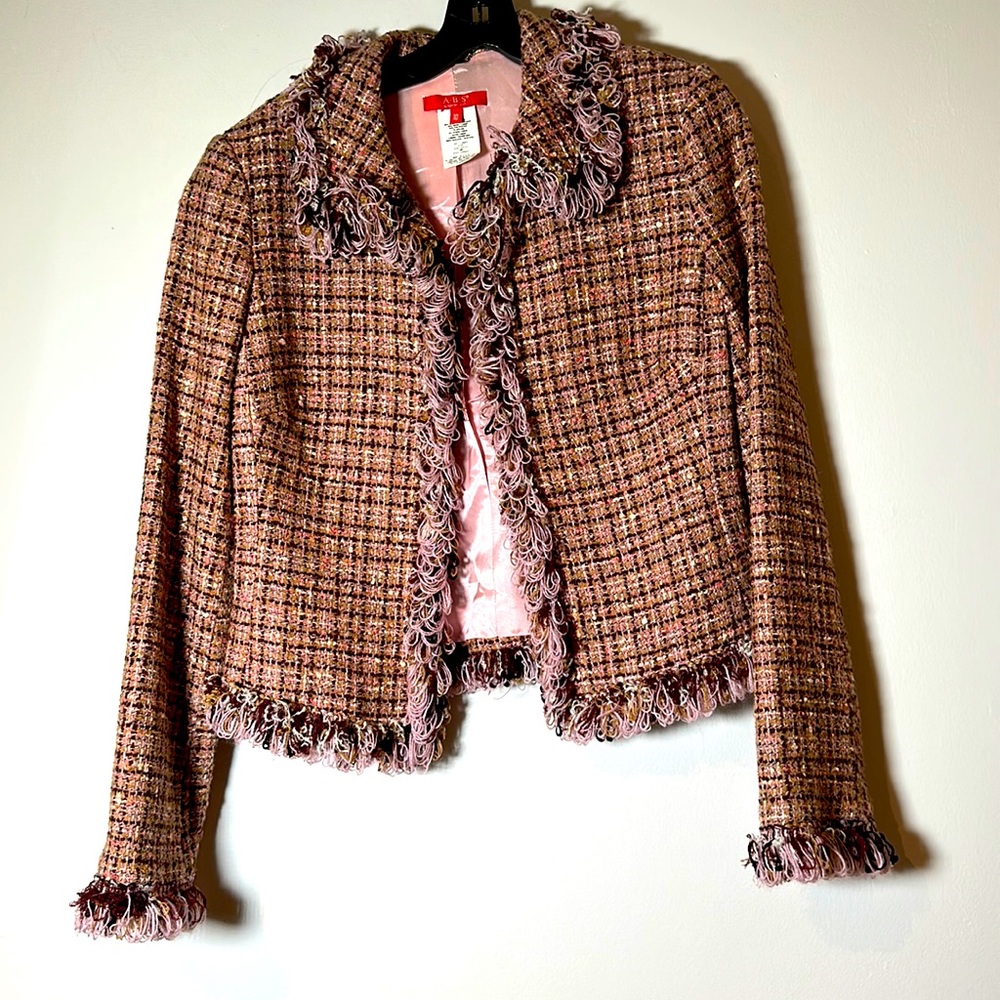 Classic Tweed jacket -10 never worn ABS with inside hooks